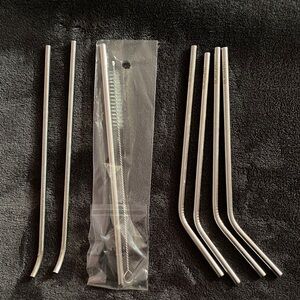 Set of Stainless Steel Straws